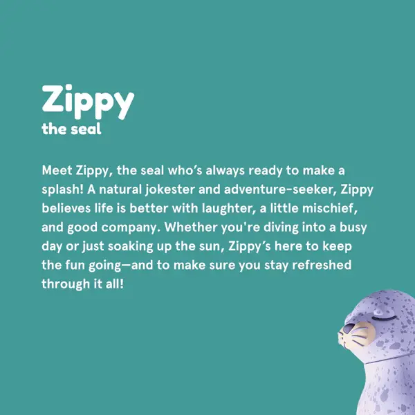 Bestie Animal Bottle, Zippy Seal