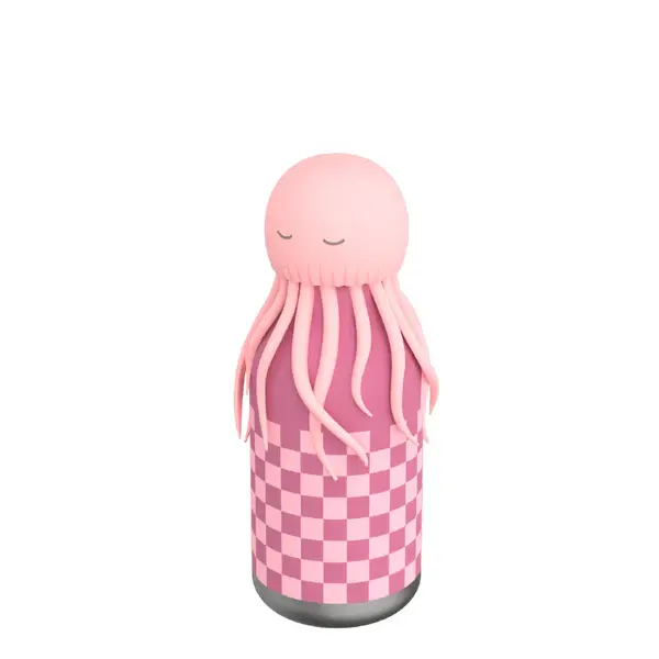 Bestie Animal Bottle,  Reina Jellyfish Checkered