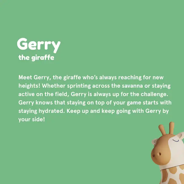 Bestie Animal Bottle, Gerry Giraffe