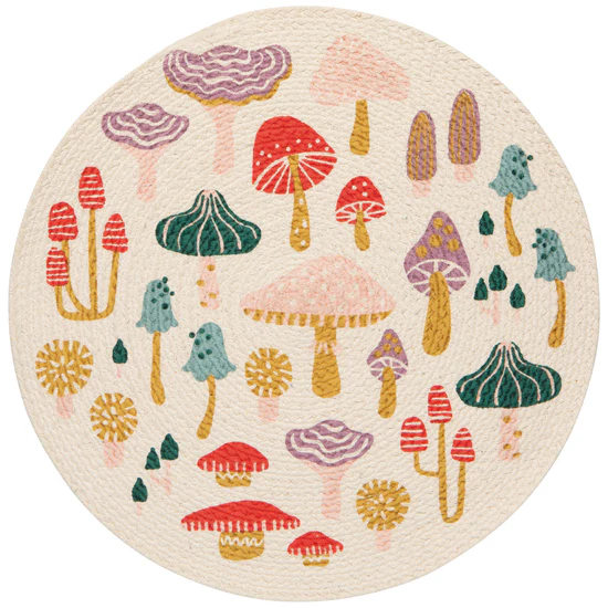 Danica Placemat Braided Mushroom Gems