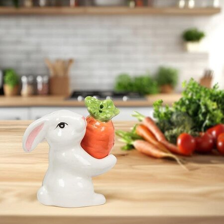 Abbott Bunny & Carrot Salt + Pepper Shakers