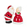 Abbott Claus Kissing Couple Salt + Pepper Shakers