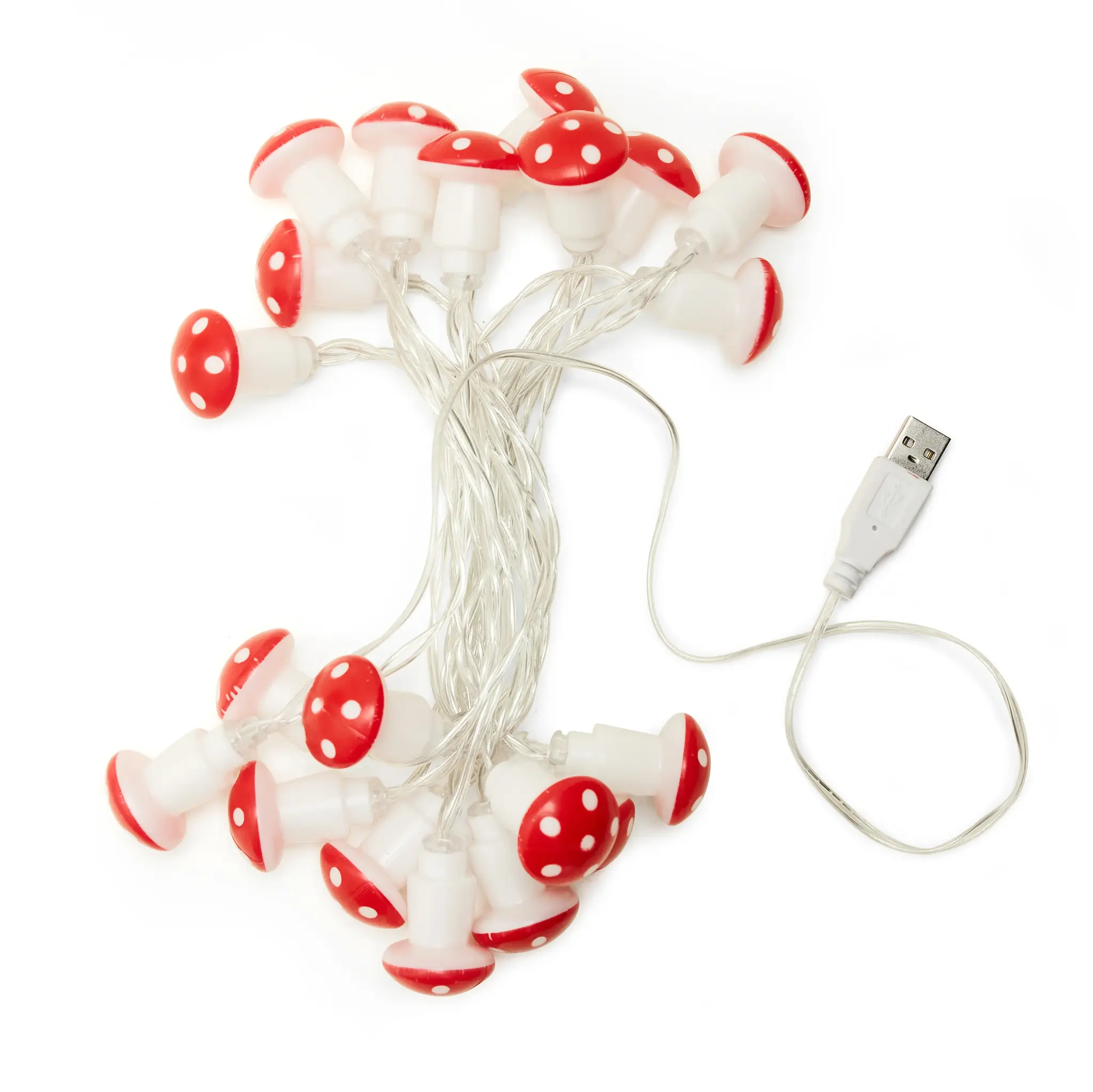 Kikkerland Mushroom LED String Lights