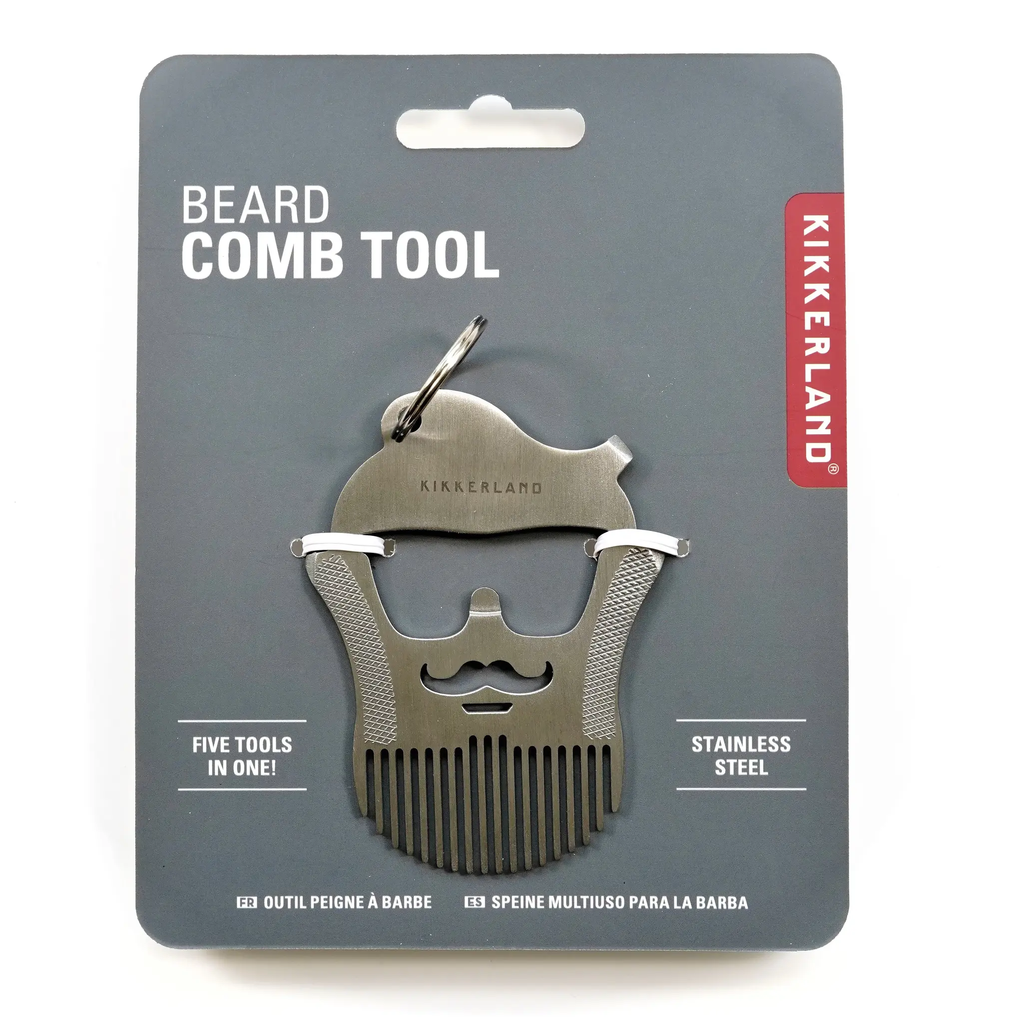 Kikkerland Beard Comb Multi-Tool