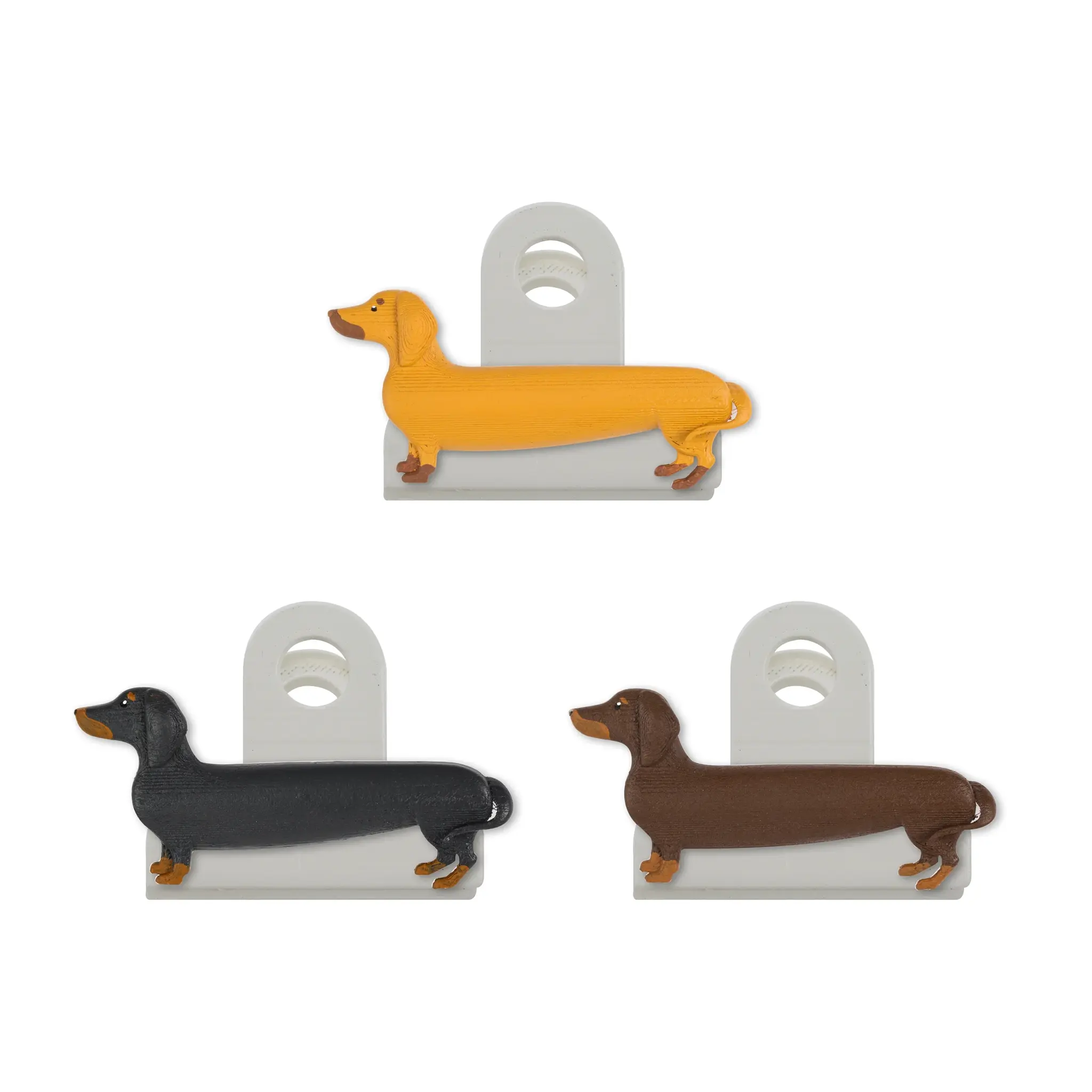 Kikkerland Dog Bag Clips (Set of 3)