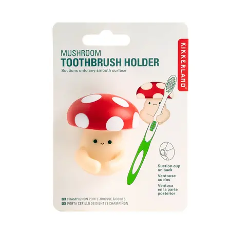 Kikkerland Mushroom Toothbrush Holder