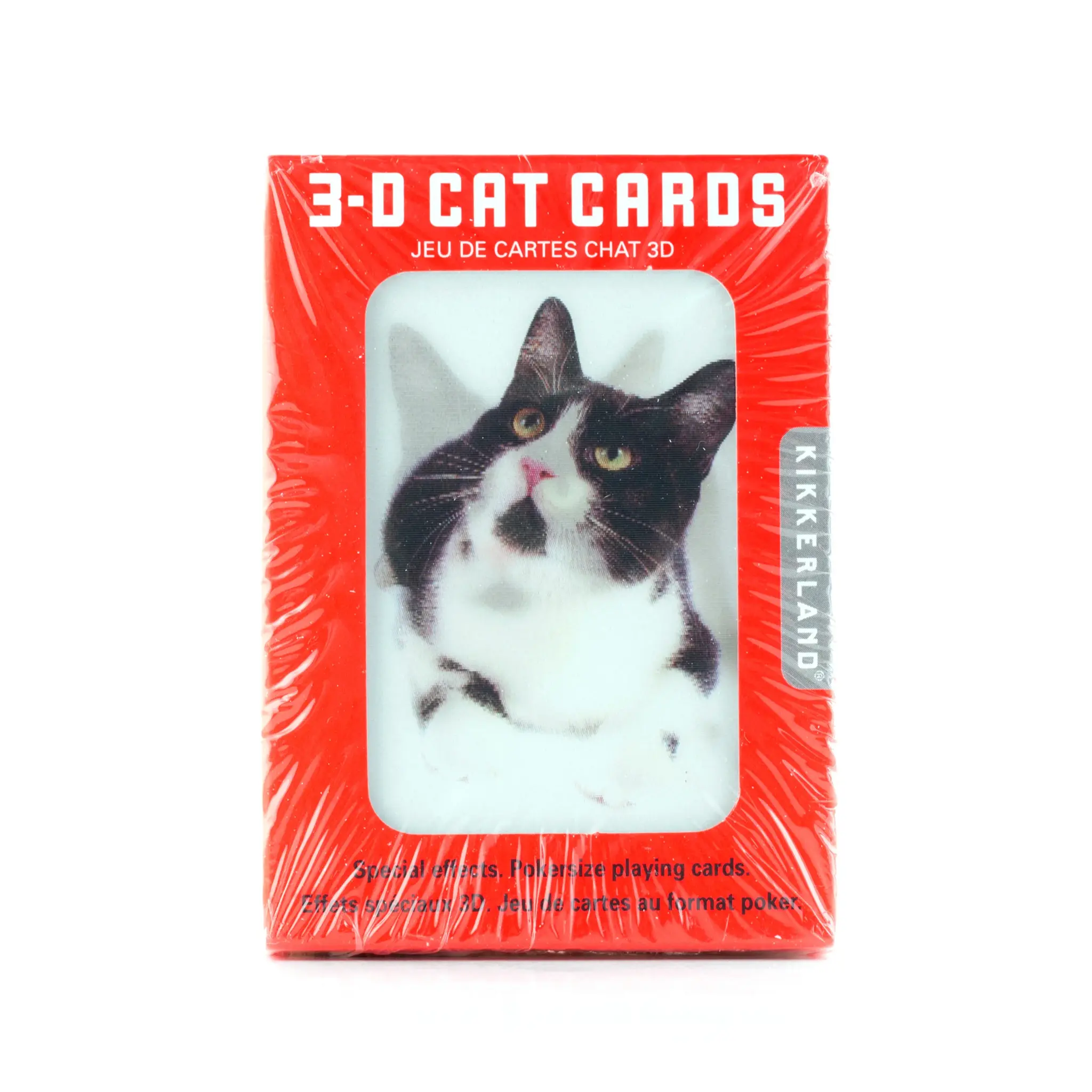 Kikkerland Cats 3D Playing Cards