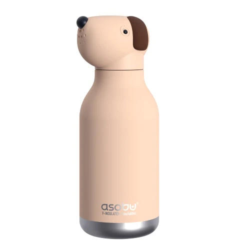 Bestie Animal Bottle, Beige Dog