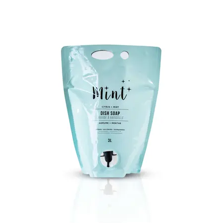 Mint Cleaning Dish Soap Party Pouch (3L)