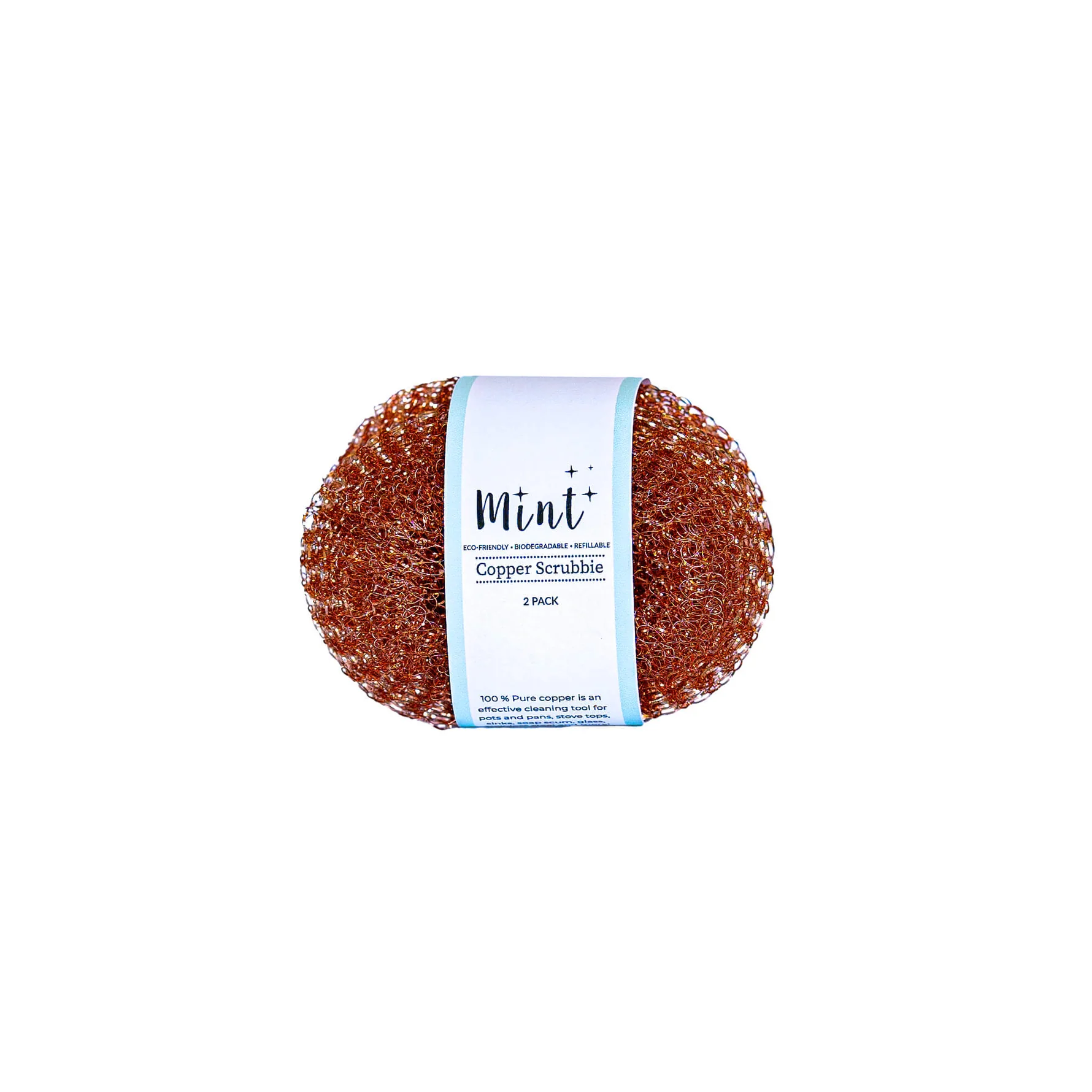 Mint Cleaning Copper Scrubbie (2 pack)