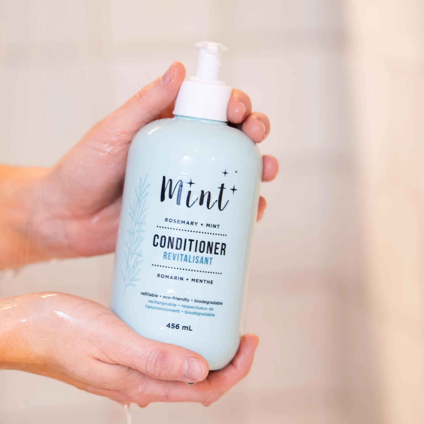 Mint Cleaning Rosemary + Mint Natural Conditioner (456ml)