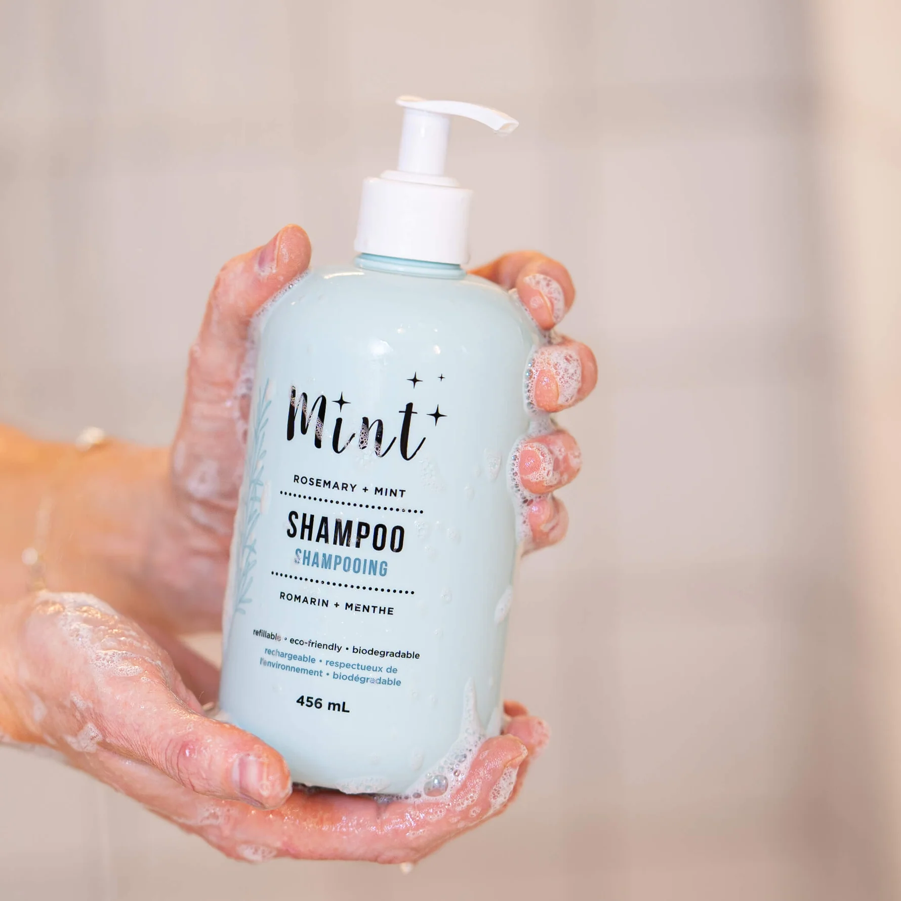 Mint Cleaning Rosemary + Mint Natural Shampoo (456ml)