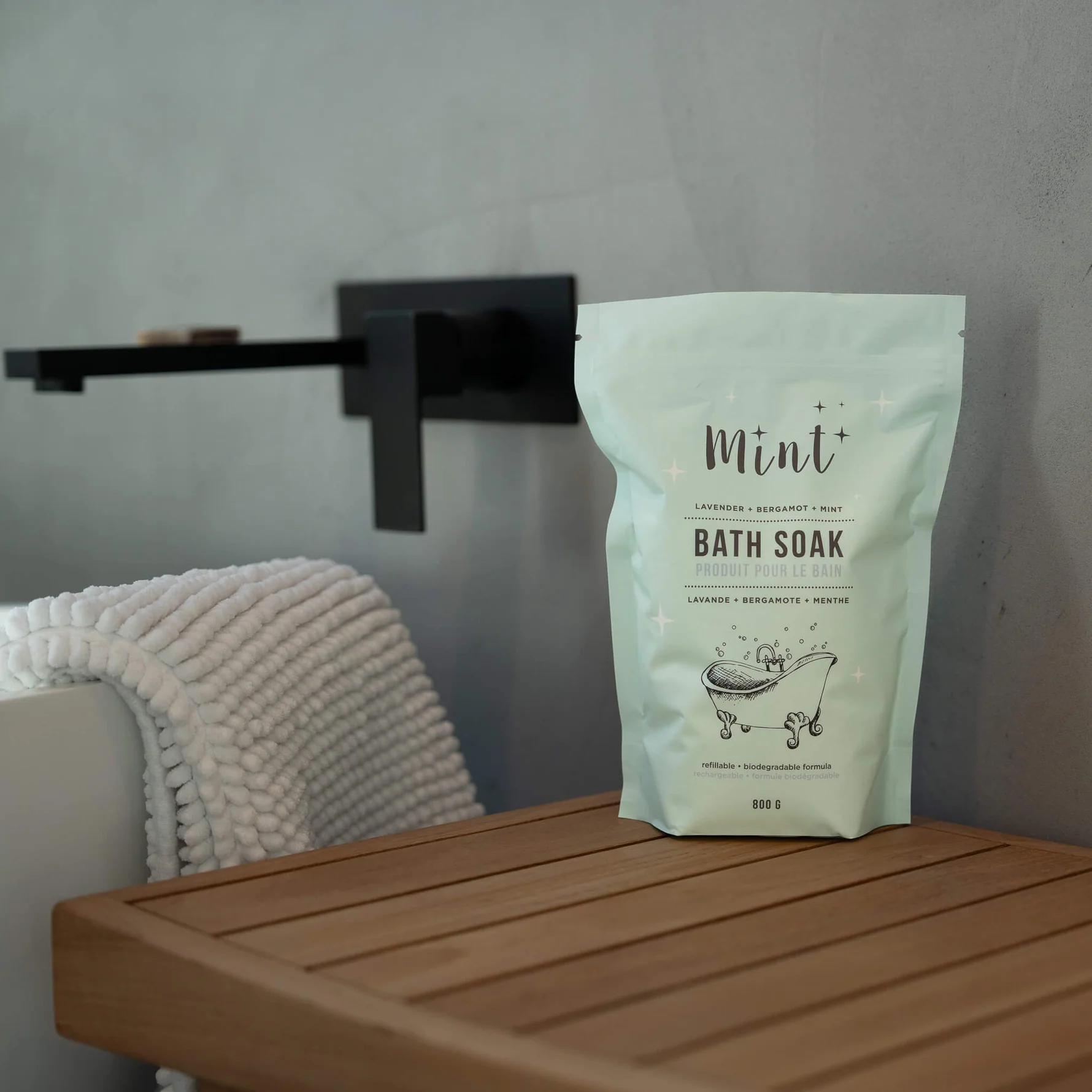 Mint Cleaning Bath Soak (800g)