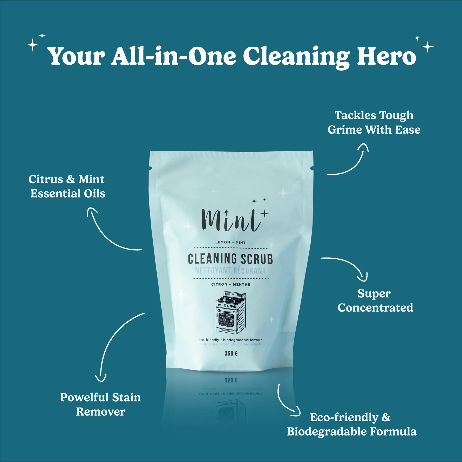Mint Cleaning Cleaning Scrub (350g)