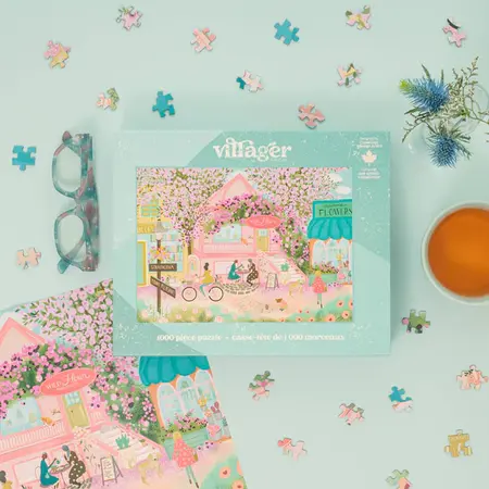 Villager Puzzles City in Bloom 1000 Piece Puzzle