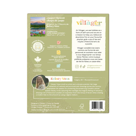 Villager Puzzles Jasper Flowers 500 Piece Puzzle