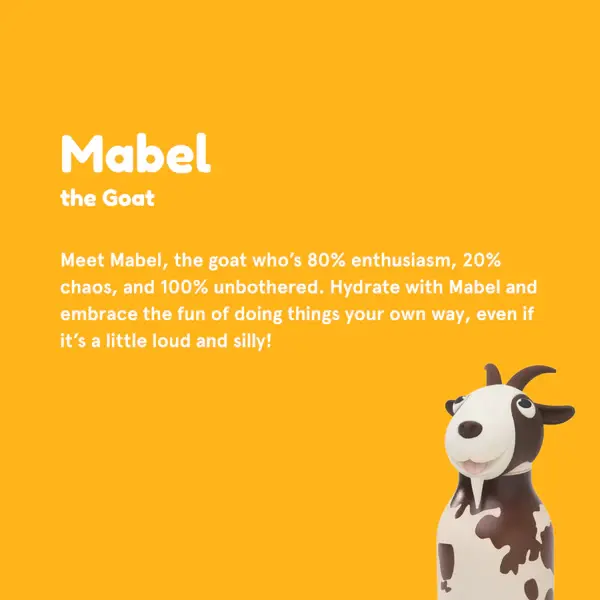 Bestie Animal Bottle, Mabel Goat