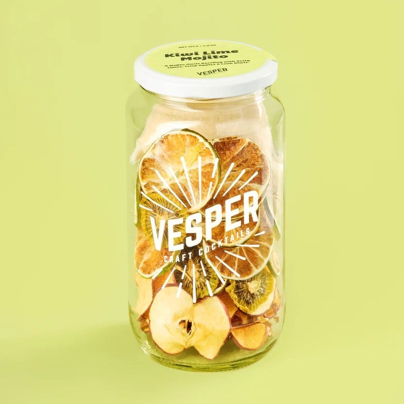 Vesper Kiwi Lime Mojito Cocktail Jar