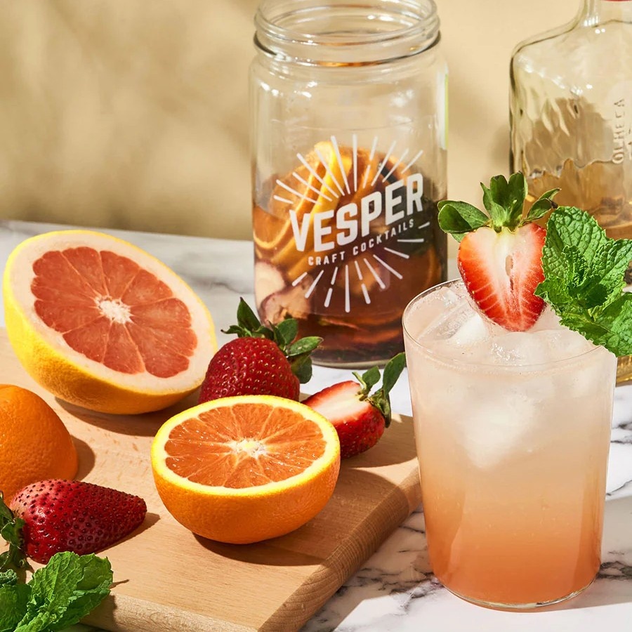 Vesper Grapefruit Paloma Cocktail Jar