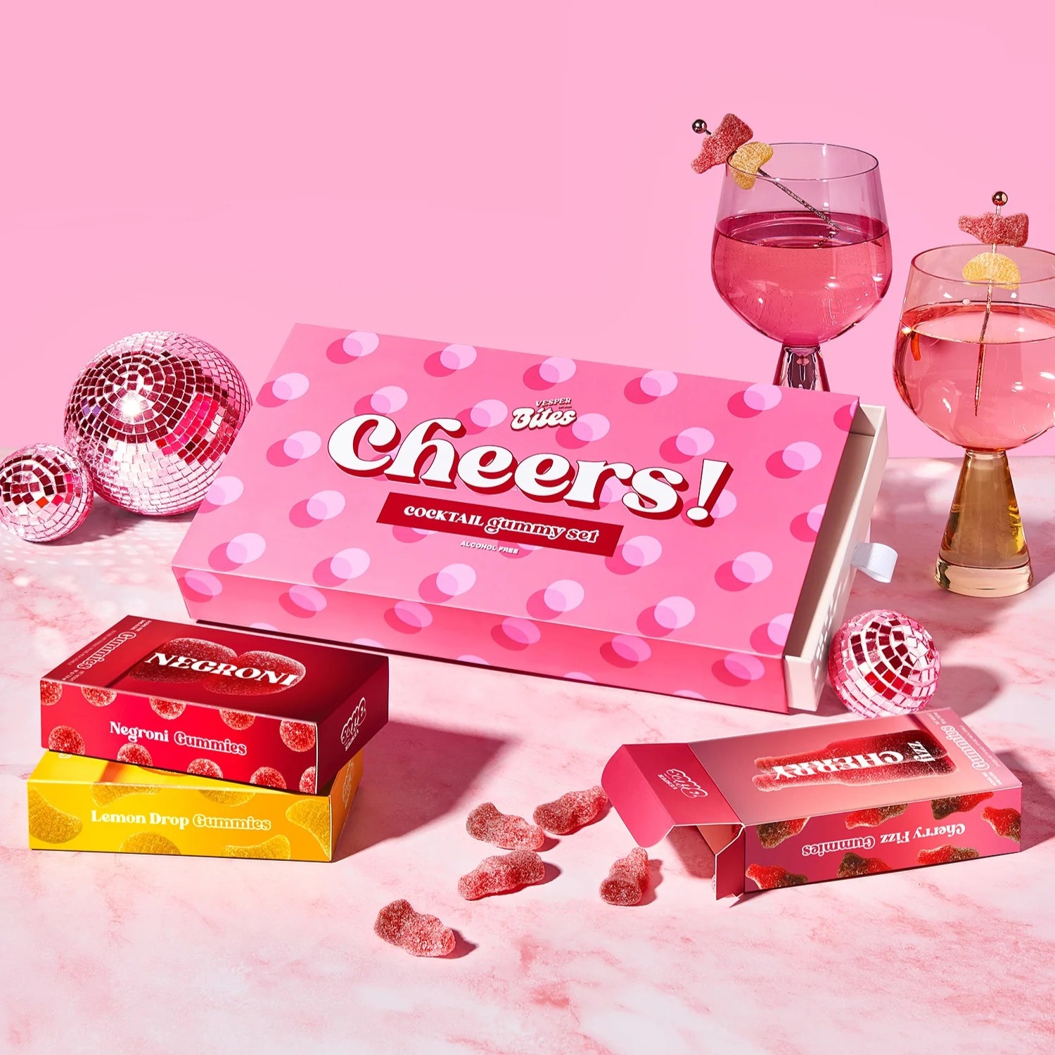 Vesper Cheers! Cocktail Gummy Gift Box