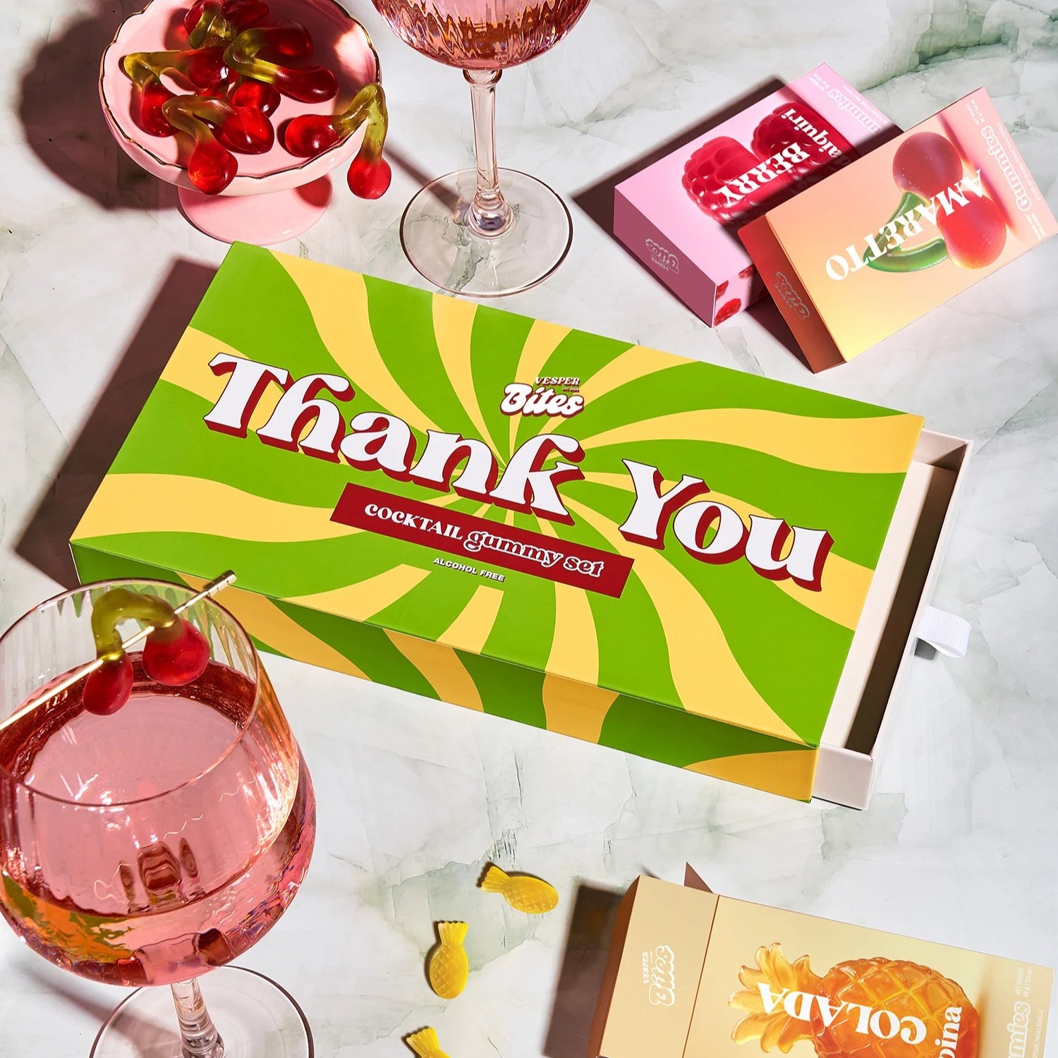 Vesper Thank You Cocktail Gummy Gift Box