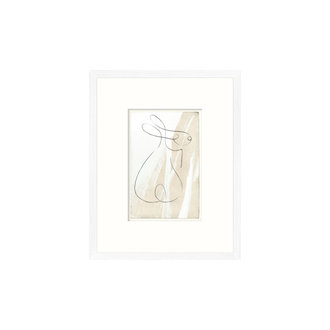 Celadon Art One-Line Frame - Bunny Profile