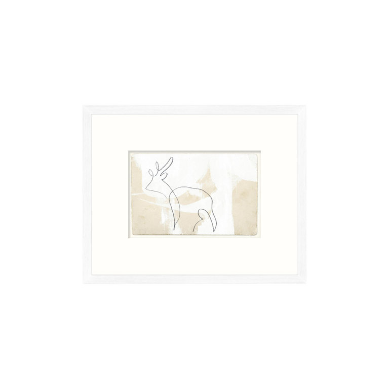 Celadon Art One-Line Frame - Deer