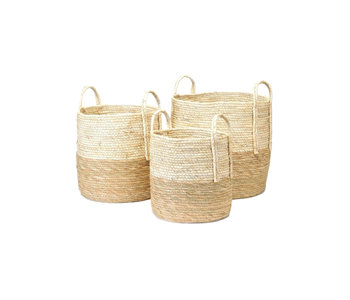 Natural cylinder basket - Large