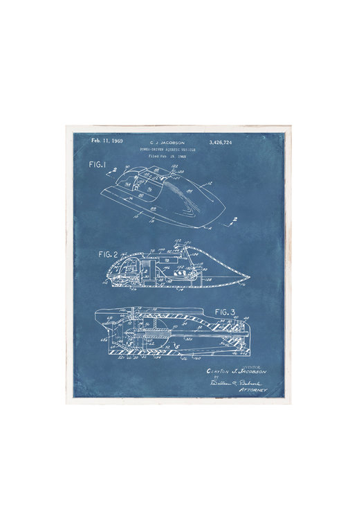 Celadon Art Cadre "Aquatic vehicle"