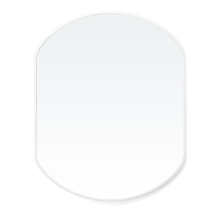 Miroir Shady Blanc