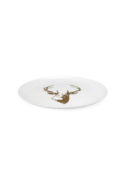 Golden Deer Serving Plate
