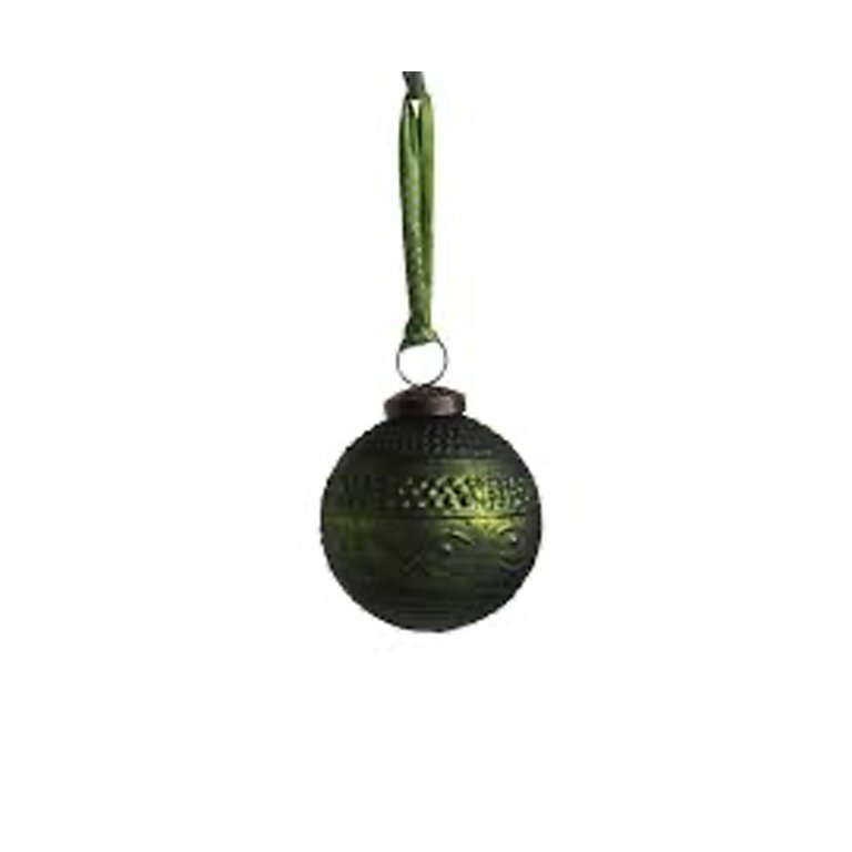 Creative Co-Op Matte Green Ornament ball