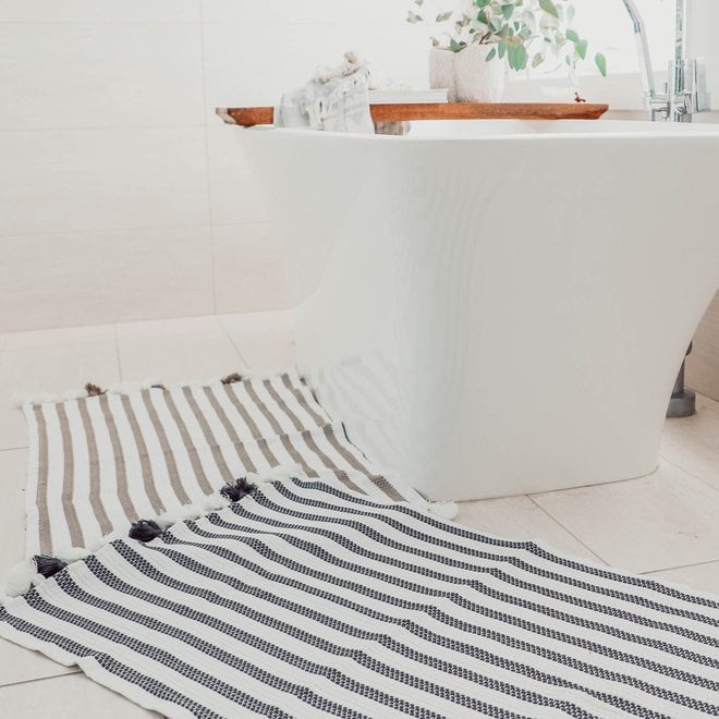 Tapis de bain Stries - Charbon - NATUR Furniture & Design