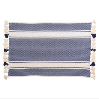 Pokoloko Kreative Tapis de bain Alma Bleu