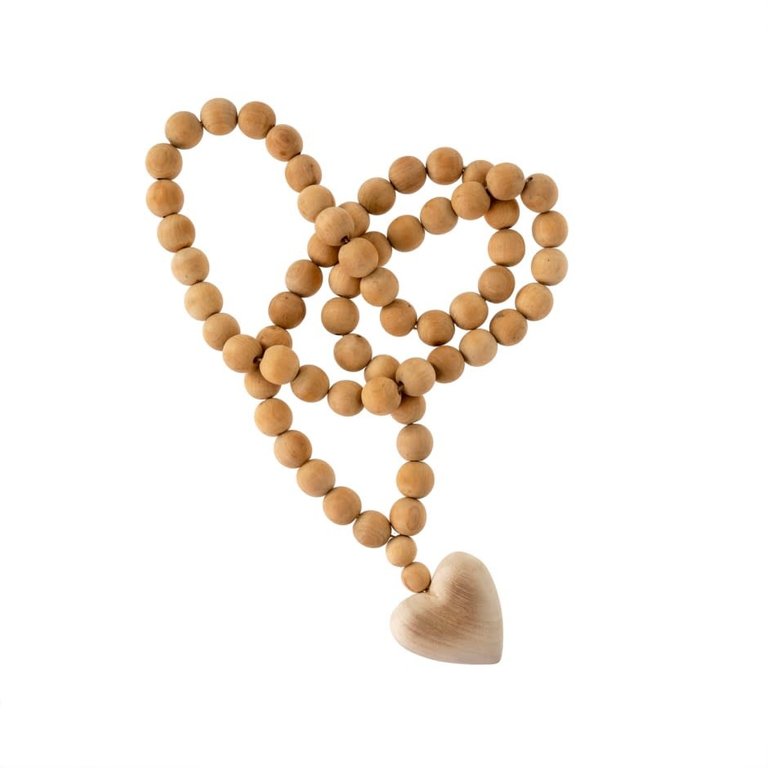 Indaba Trading Wooden Heart Prayer beads