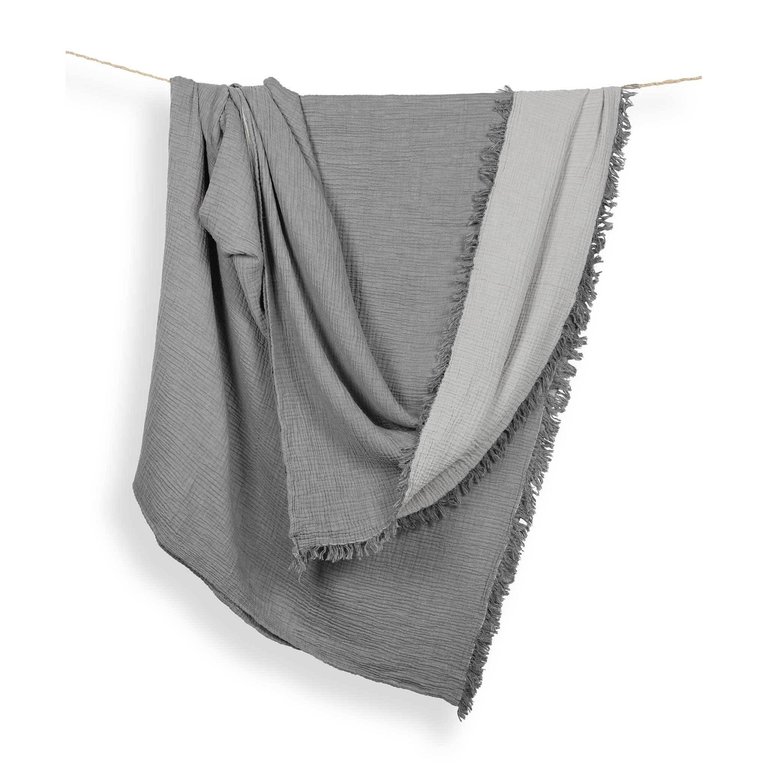 Couverture Crinkle Queen - Gris