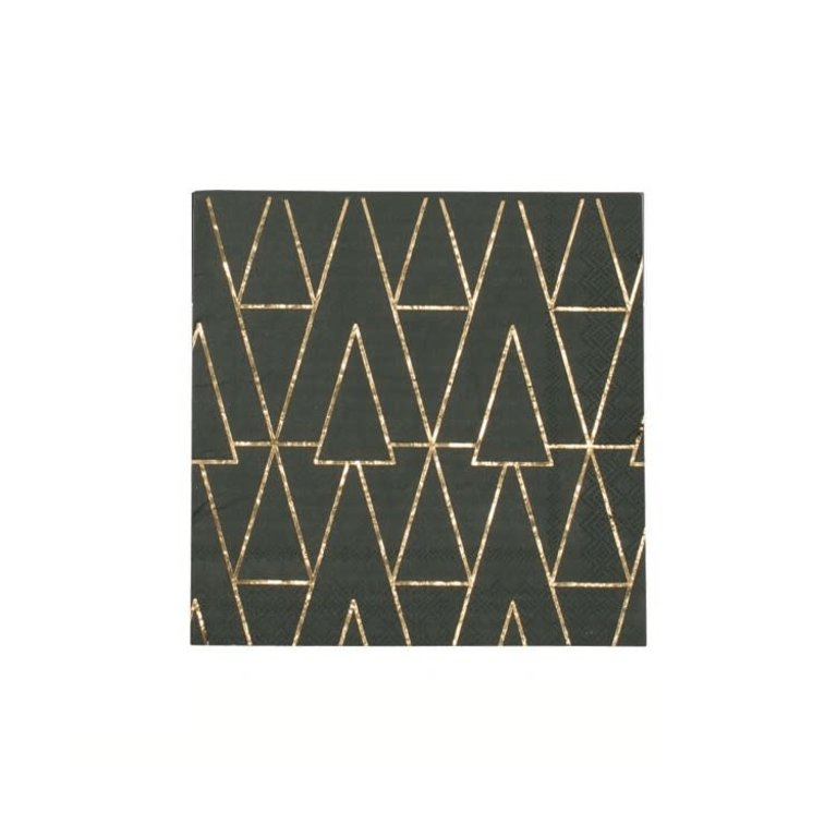 Harman Paper cocktail napkin - Gold trees