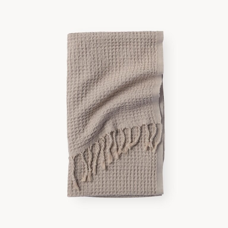 Pokoloko Kreative Hand Washed Waffle Hand Towel - Clay