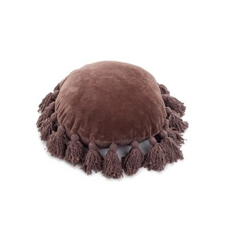 ADV/Pine Center Coussin rond Aubergine