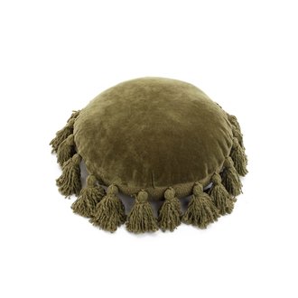 ADV/Pine Center Coussin rond Olive