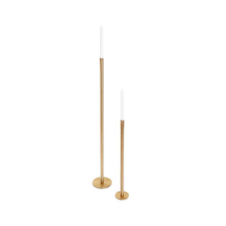 Greta Floor Candle Holder - Gold 40"