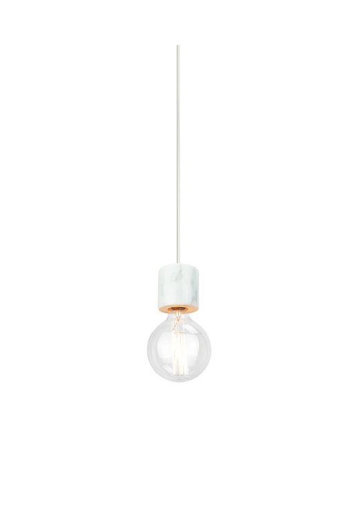 Matteo Lighting Suspension Marmo - Marbre blanc - 3.1" x 2.5 "