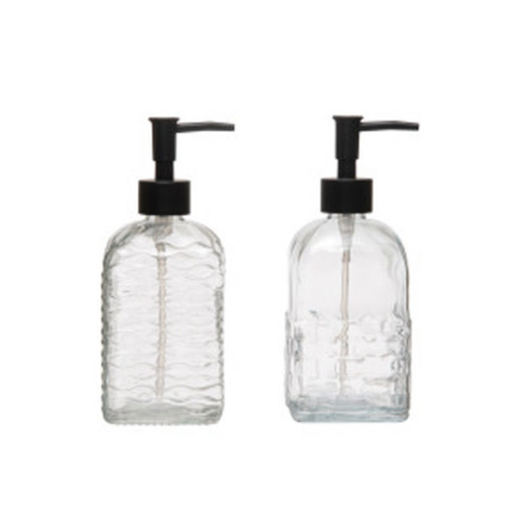 Creative Co-Op Glass Soap Pump