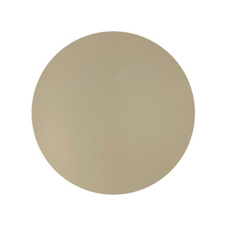 Harman Round Faux Leather Placemat - Stone