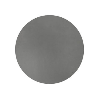 Harman Round Faux Leather Placemat - Charcoal