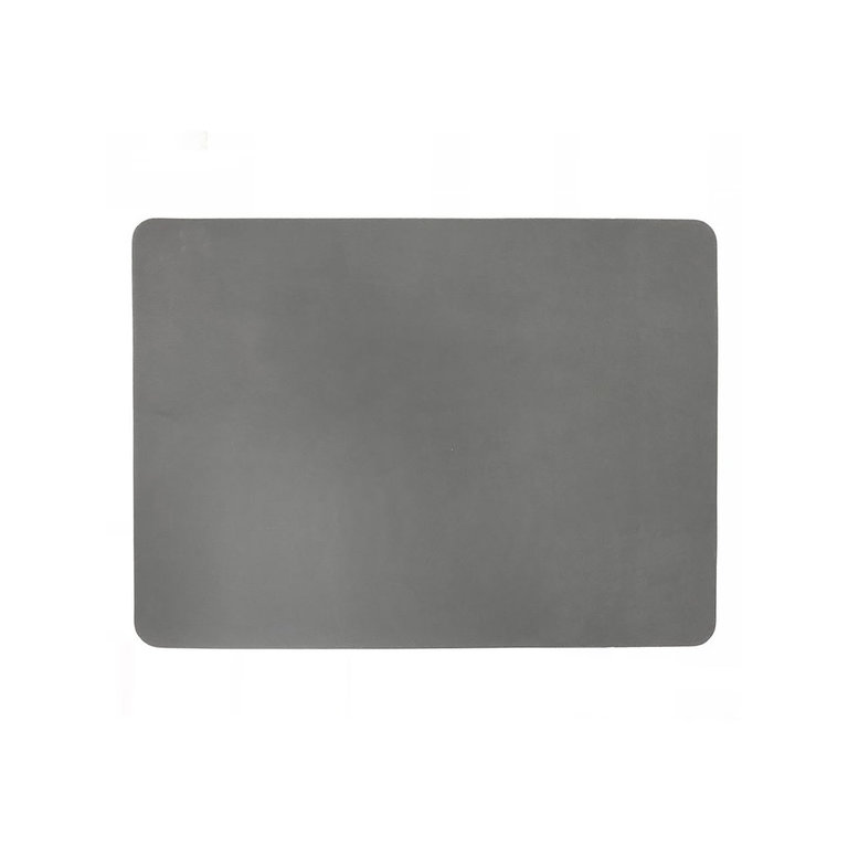 Harman Rectangle Faux Leather Placemat - Charcoal