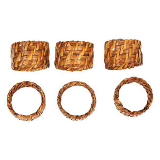 Creative Co-Op Rattan towel rings