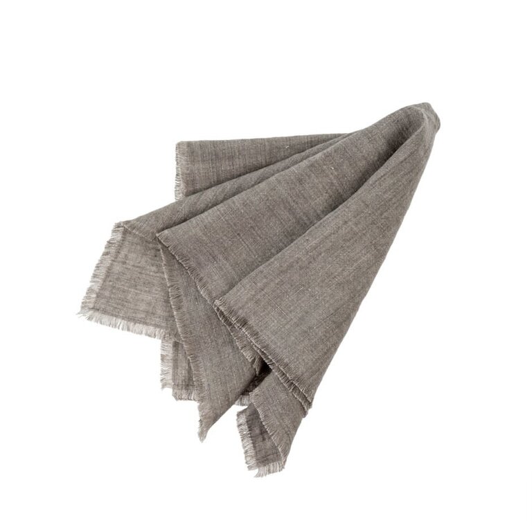 Indaba Trading Warm Grey Linen Napkin