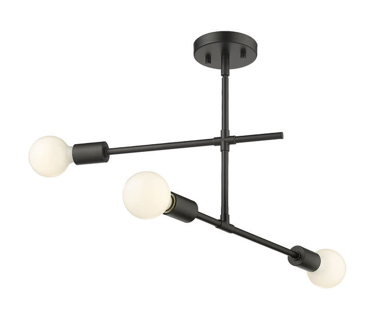 Z-Lite Modernist Ceiling Lamp - Black