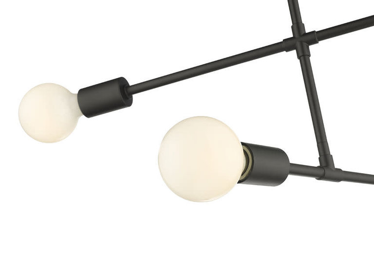 Z-Lite Modernist Ceiling Lamp - Black